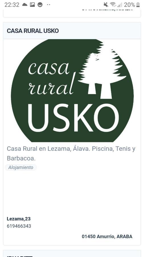 Casa Rural Usko X Vi0020 Amurrio Eksteriør billede